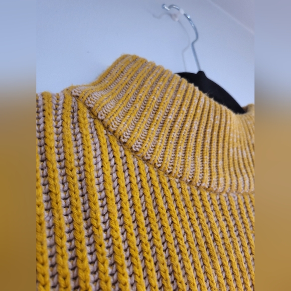 Topshop Small Mustard Mockneck Sweater - Picture 8 of 12